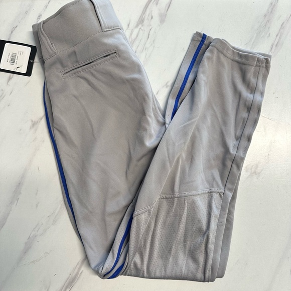 Alleson Youth Baseball Pants in Grey and Blue Sz: L - Picture 1 of 3
